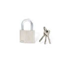 Λουκέτο ασφαλείας πολλαπλών χρήσεων με κλειδιά 60x40mm ασημί - 9367740