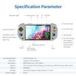 M22 Pro Κονσόλα 5.0'' 4K HD με LED RGB φωτισμό & Gamepad για PS1 - Γκρι