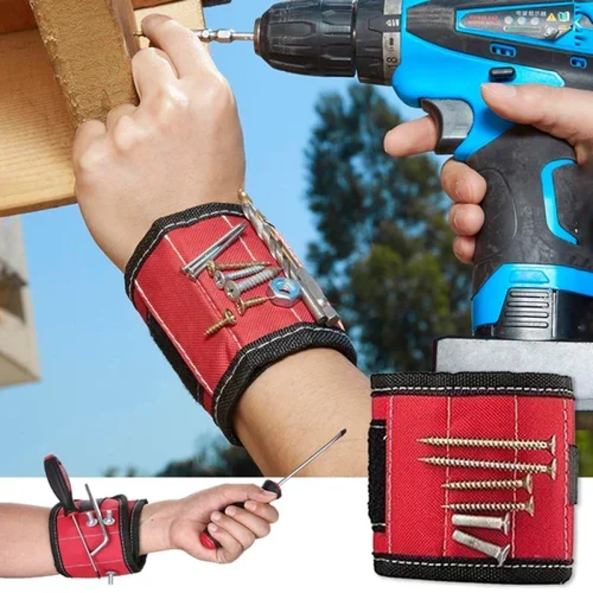 Μαγνητικό περικάρπιο για εργαλεία - κόκκινο - Image 2