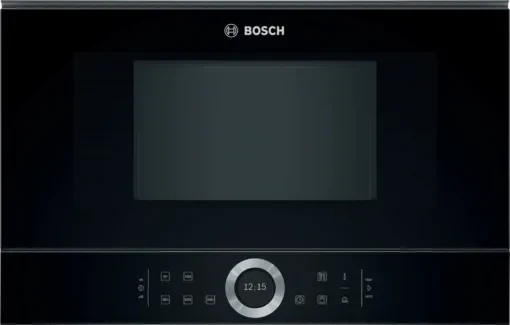 Bosch Εντοιχιζόμενος Φούρνος Μικροκυμάτων 21lt Μαύρος BFL634GB1