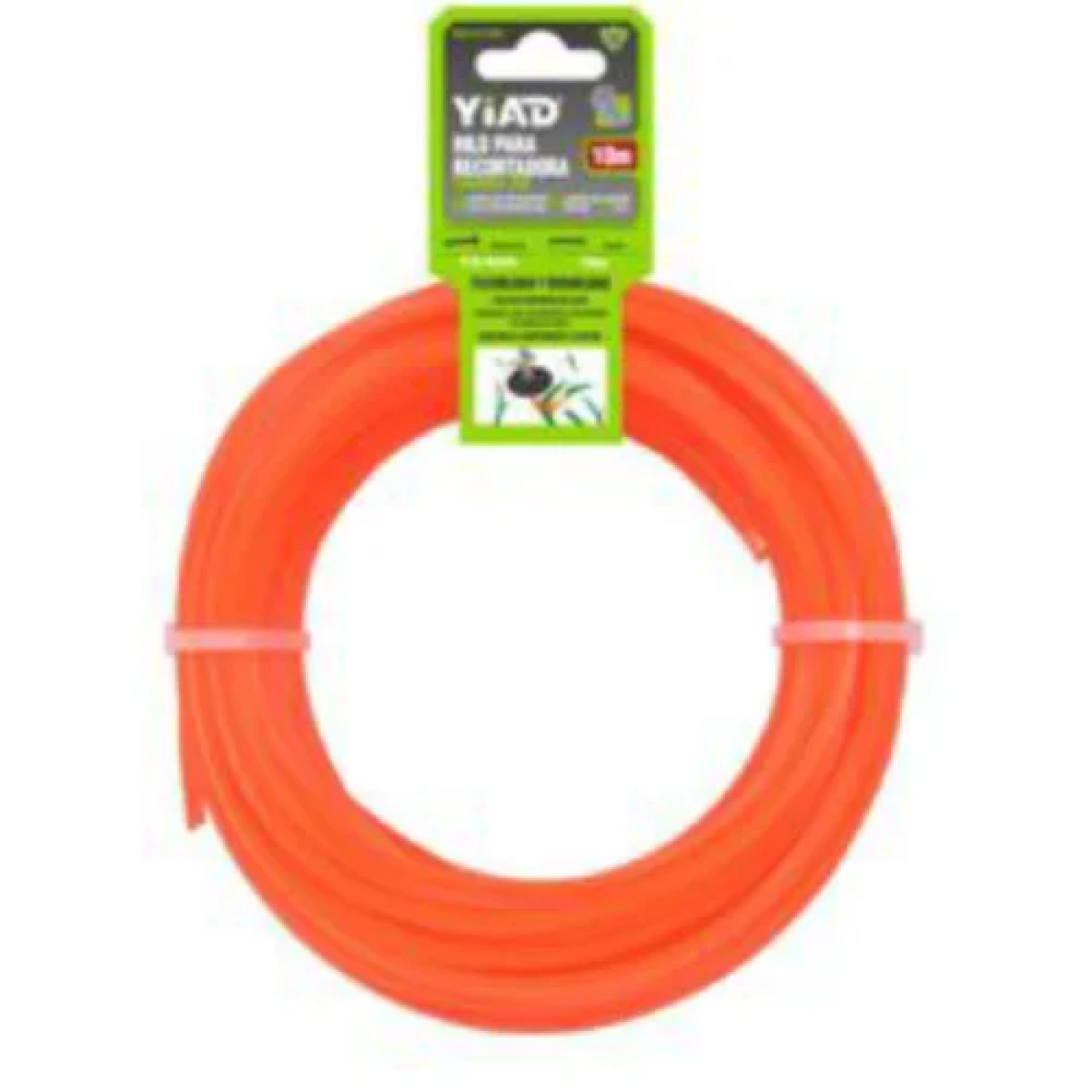 Μεσινέζα για Χλοοκοπτικά Στρογγυλή 2.4mm x 10m Πορτοκαλί Yiad 51369
