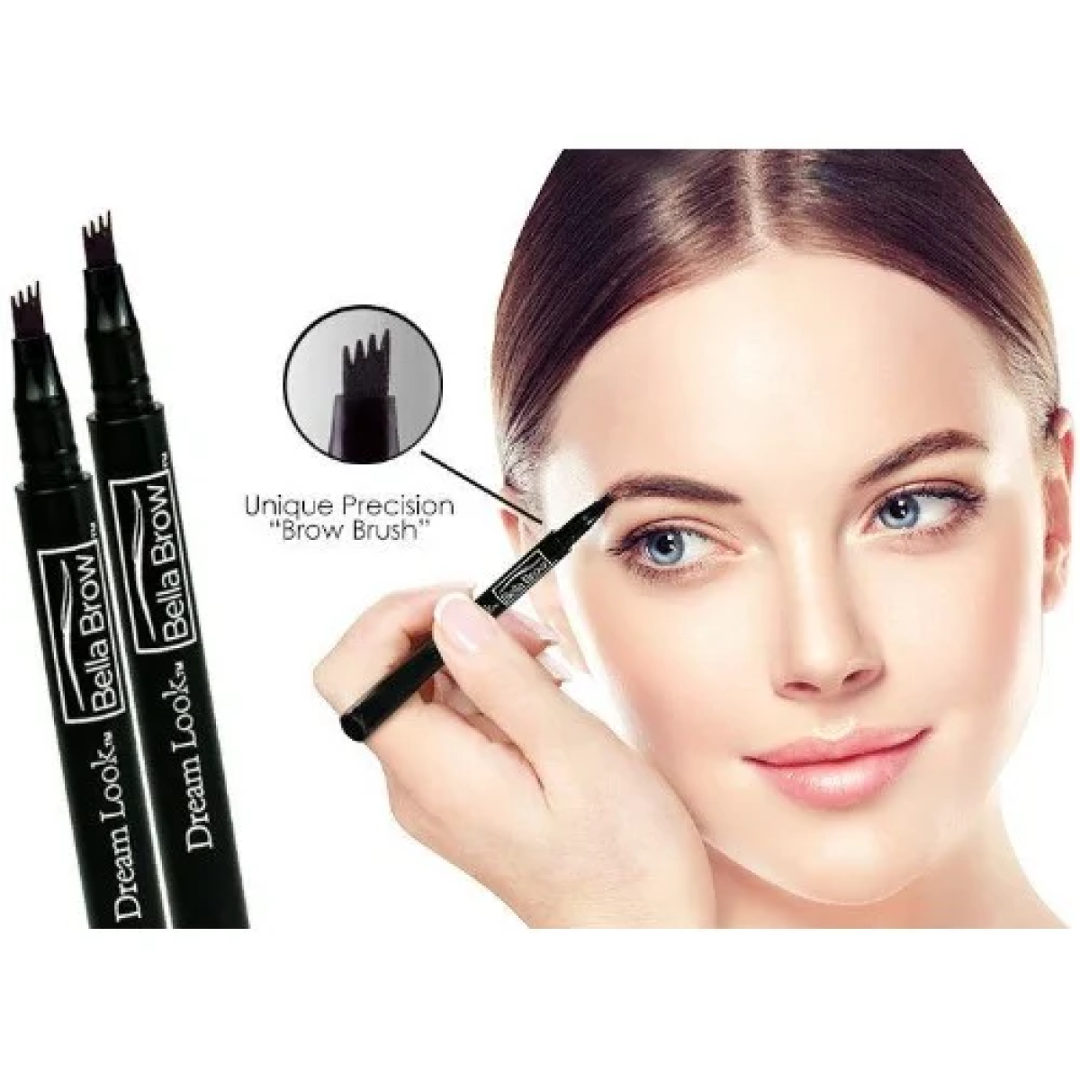 Μολύβι Φρυδιών Microblading Διαρκείας Αδιάβροχο Bella Brow - μαύρο