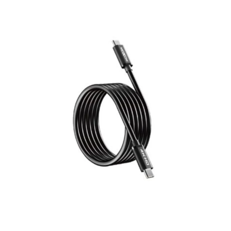 Moxom MX-AX60 Καλώδιο USB Type-C σε Type-C, 4K, PD 60W, 10Gbps, 2m, Μαύρο