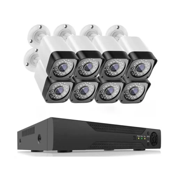 Ολοκληρωμένο Σύστημα Καταγραφής DVR FULL AHD 8 Καμερών Νυχτερινής Λήψης Αδιάβροχες