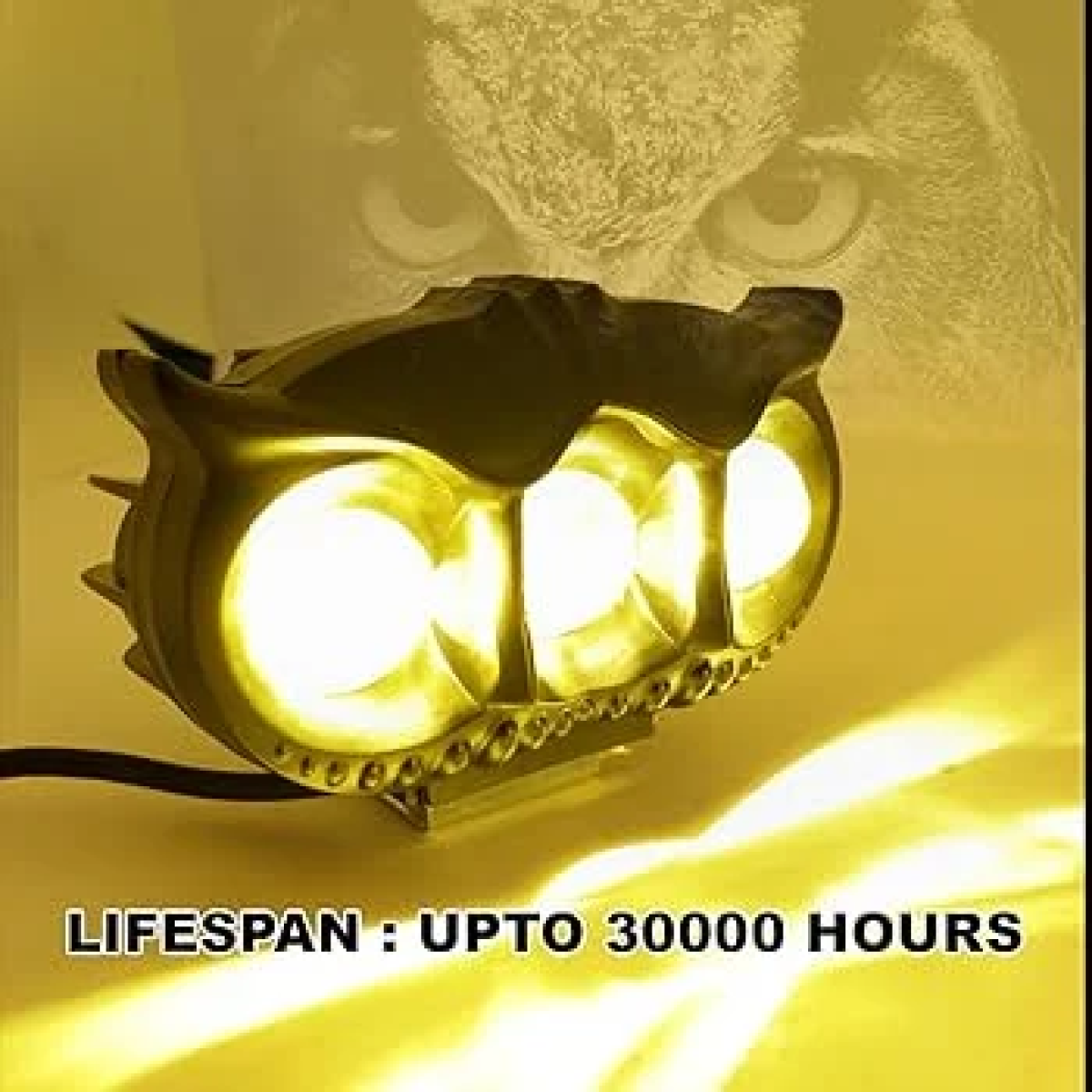 Owl Shape 4 LED Προβολάκι Ομίχλης Universal 3 Led
