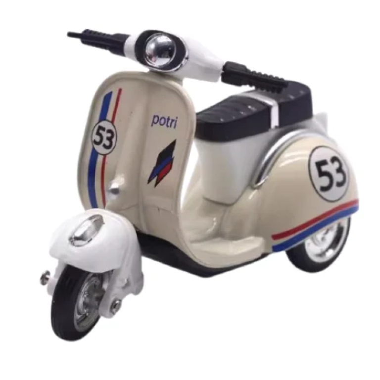 Παιχνίδι Μινιατούρα Τρίκυκλο Diecast 5315-12 Μπεζ