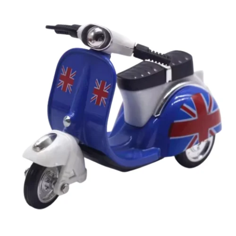 Παιχνίδι Μινιατούρα Τρίκυκλο Diecast 5315-12 Mπλε