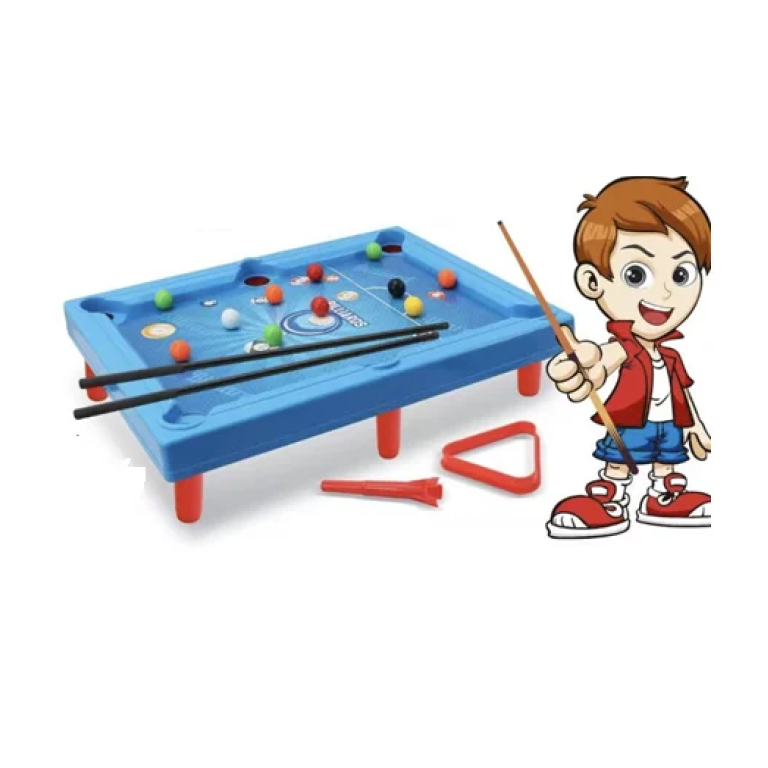 Παιδικό επιτραπέζιο παιχνίδι μπιλιάρδο 10.8x37.8x28.5cm μπλε