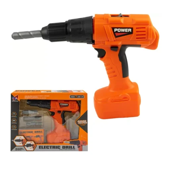 Παιδικό ηλεκτρικό τρυπάνι - Electric Drill πορτοκαλί MX-116