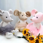 Παιδικό λούτρινο ποντικάκι - γκρι - Image 3