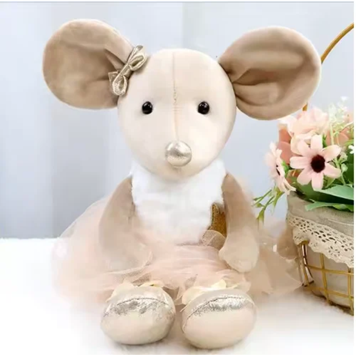 Παιδικό λούτρινο ποντικάκι - γκρι - Image 4