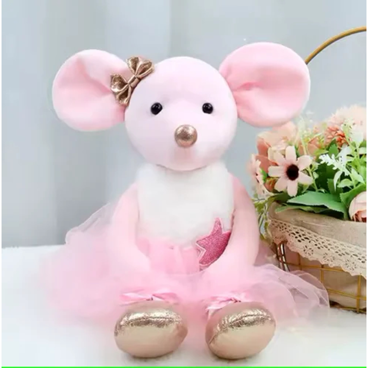 Παιδικό λούτρινο ποντικάκι - γκρι - Image 6