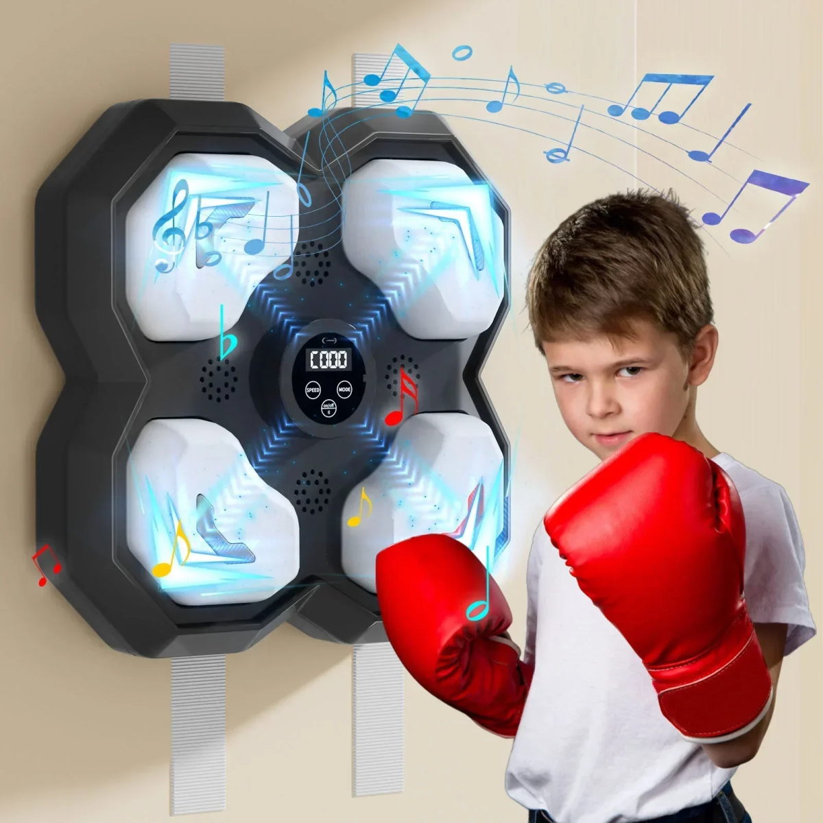 Παιδικό Μουσικό Ταμπλό Box Bluetooth με Φως LED - Μαύρο