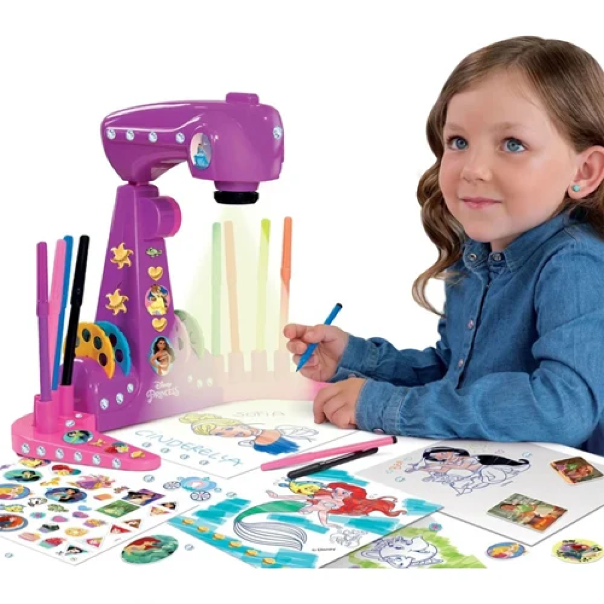 Παιδικός Princess Projector Drawing School - μωβ 92956 - Image 2