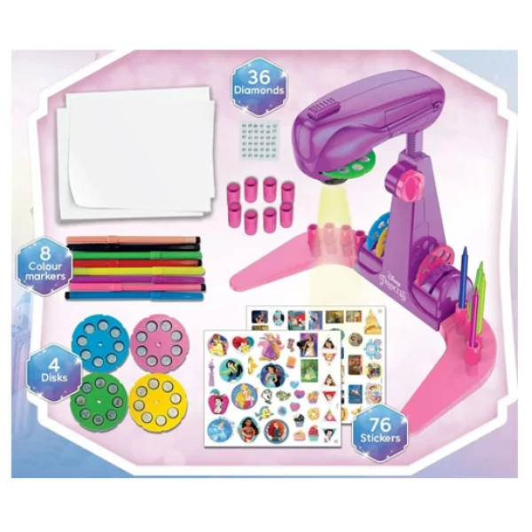 Παιδικός Princess Projector Drawing School - μωβ 92956