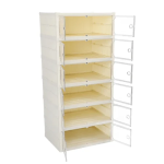 Παπουτσοθήκη με 6 ράφια 117x44x35.5cm - λευκή - Image 3