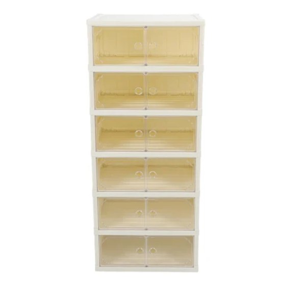 Παπουτσοθήκη με 6 ράφια 117x44x35.5cm - λευκή