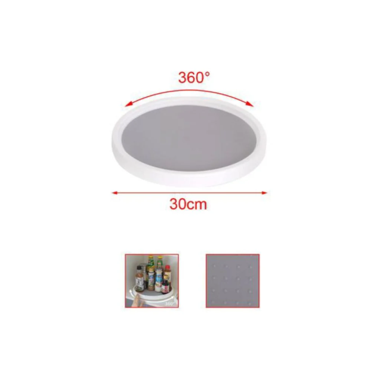 Περιστρεφόμενος Δίσκος Κουζίνας 30cm