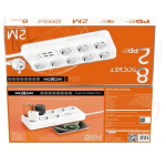 Πολύπριζο υψηλής ισχύος MOXOM MX-ST22 Λευκό