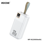 Power Bank 30000mAh με 2 Θύρες USB-A & 1 Θύρα USB-C WK WP-96