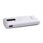 Powerbank 10000mAh με ενσωματωμένα καλώδια φόρτισης & θύρα USB-A Treqa TR-931 λευκό