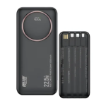 Powerbank 20000mAh Γρήγορη φόρτιση 22.5W με 4 Καλώδια - Μαύρο R52F