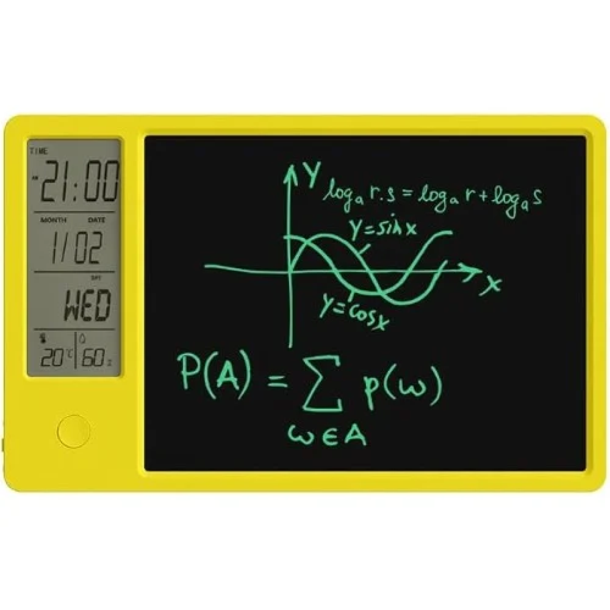 Ψηφιακό ημερολόγιο LCD με SMART σκίτσο για σχέδιο / γραφή με LCD 10" - Κίτρινο
