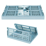 Πτυσσόμενο καλάθι αποθήκευσης θαλασσί 2001755