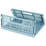 Πτυσσόμενο καλάθι αποθήκευσης θαλασσί 2001755