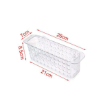 Ράφι Μπάνιου Διάφανο Με Βεντούζες 26x7x8.5cm