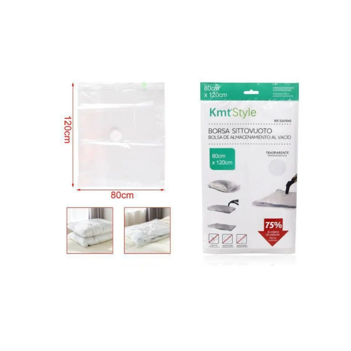 Σακούλα Αποθήκευσης με Κενό Αέρα – Vacuum Storage Bag 80x120cm 5201545
