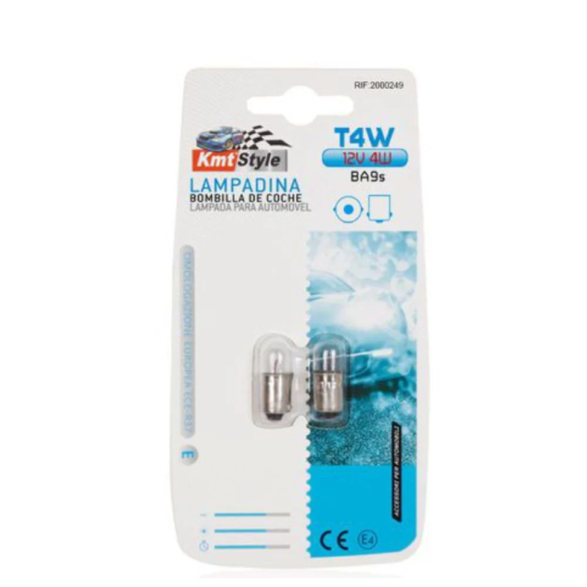 Σετ Λαμπάκια T4W -12V-4W BA9s