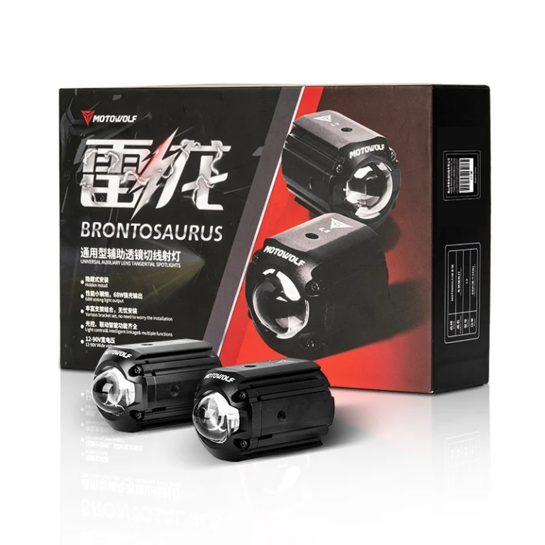 Σετ προβολάκια μοτοσυκλέτας 68W Motowolf L2