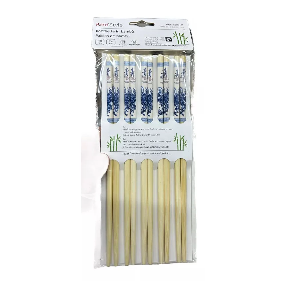 Σετ Ξυλάκια Από Μπαμπού Chopsticks 24Cm 10Τμχ