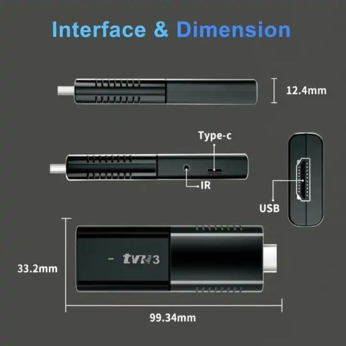 Smart TV Stick TVR3 4K Ultra HD