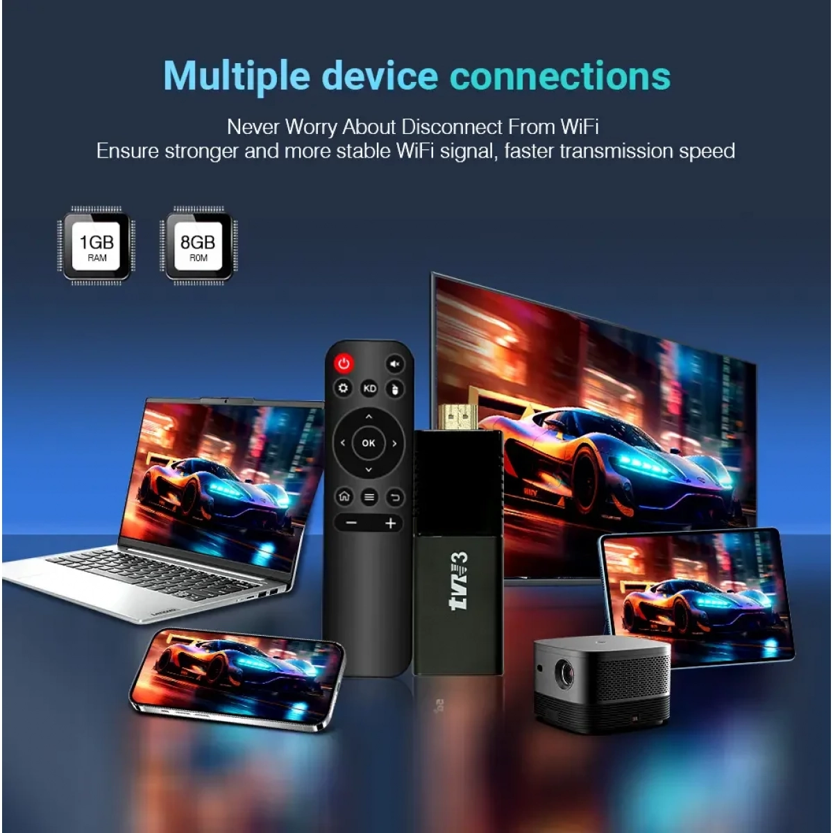 Smart TV Stick TVR3 4K Ultra HD