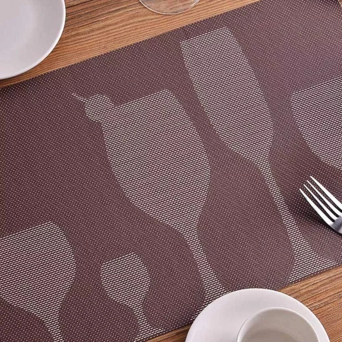 Σουπλά PVC 45×30εκ Γκρι