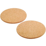 Σουβέρ Στρόγγυλα Σετ 2/τεμ από Φελλό 19x0.5cm KMT Style