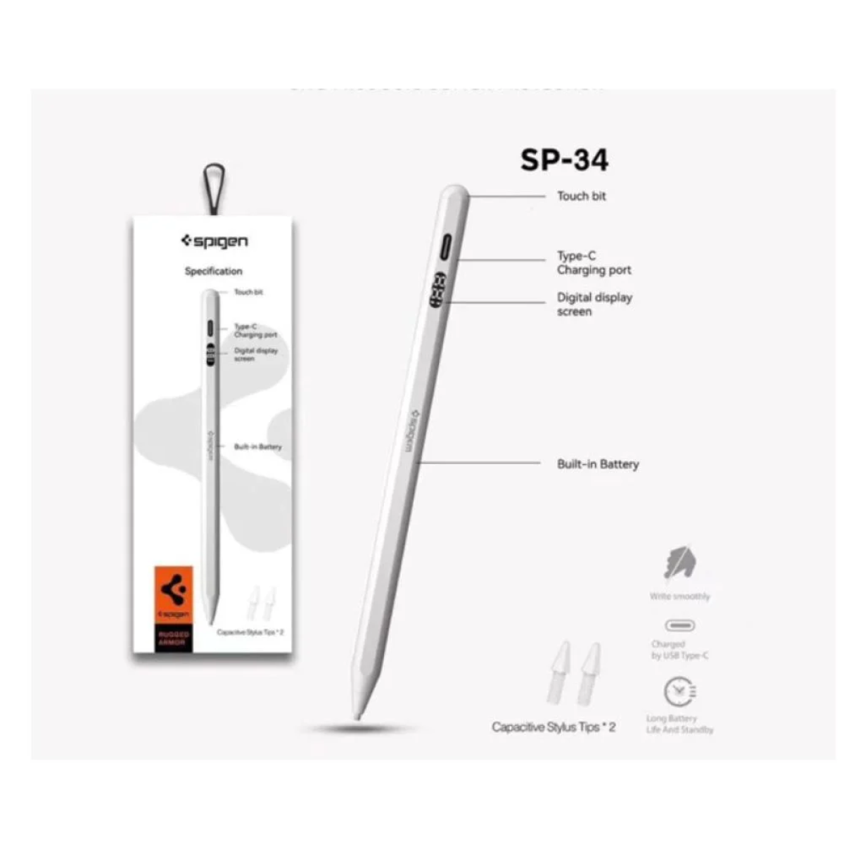SP-34 Ψηφιακή Γραφίδα Αφής για Smartphone & Tablet Συμβατό με IOS/ Android/ Windows