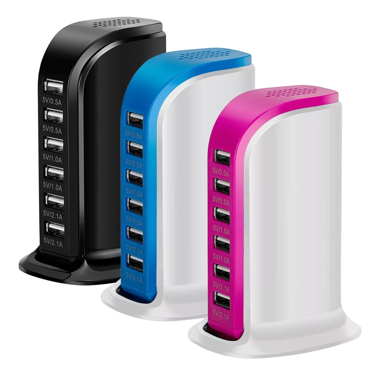 Σταθμός φόρτισης πολλαπλών συσκευών USB HUB 30W 6 θυρών