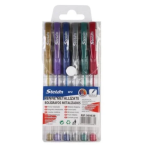 Στυλό Metallic 0.7mm Σετ 6 Χρώματα Stelan 999838