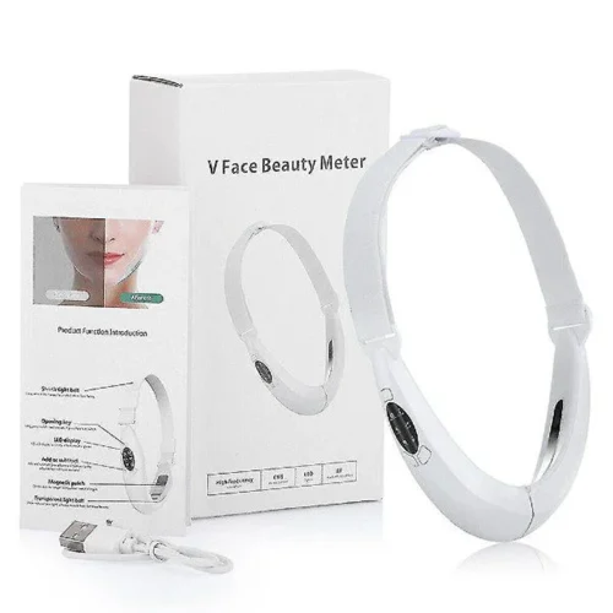 Συσκευή σύσφιξης και λείανσης προσώπου – Shape Delicate V-Face HY18 λευκή - Image 3