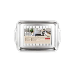 Ταψί Ψησίματος Ανοξείδωτο με Λαβές 36x27x4.5cm 2419828