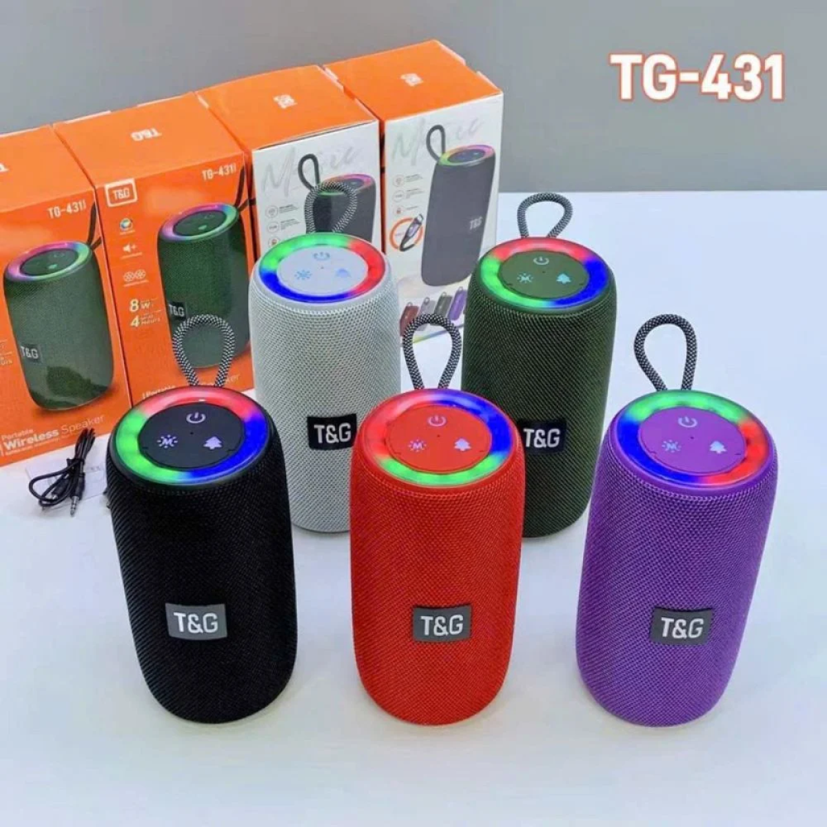 T&G TG-431 Ηχείο Bluetooth 16W Πράσινο