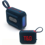 T&G TG445 Φορητό στερεοφωνικό Subwoofer Bass RGB Light Ασύρματο Ηχείο TWS BT - Μπλε