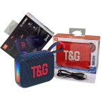 T&G TG445 Φορητό στερεοφωνικό Subwoofer Bass RGB Light Ασύρματο Ηχείο TWS BT - Μπλε