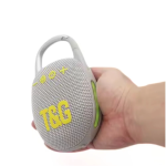 T&G TG447 5W Φορητό Subwoofer Mini LED Ασύρματο Ηχείο Bluetooth Γκρι