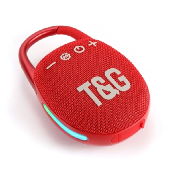 T&G TG447 5W Φορητό Subwoofer Mini LED Ασύρματο Ηχείο Bluetooth Κόκκινο