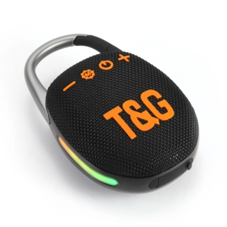 T&G TG447 5W Φορητό Subwoofer Mini LED Ασύρματο Ηχείο Bluetooth Μαύρο
