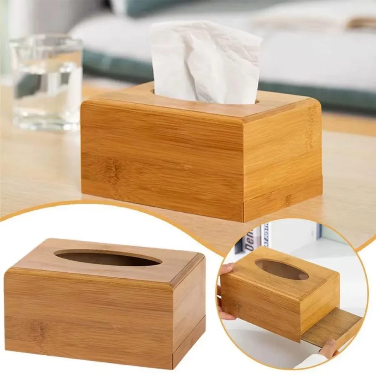 Θήκη για Χαρτομάντηλα Μπαμπού 22.2x12x8cm